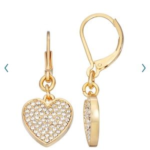 Heart Drop Earrings NWT